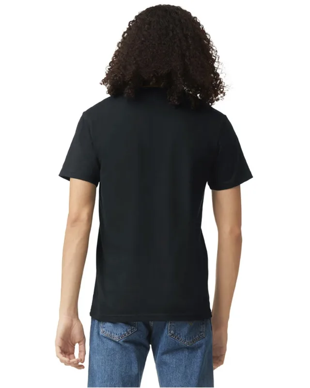 American Apparel Unisex CVC V-Neck T-Shirt — view 4