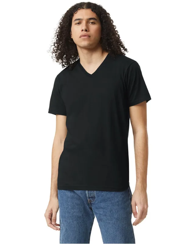 American Apparel Unisex CVC V-Neck T-Shirt — view 5