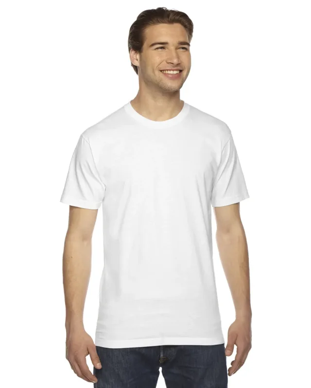American Apparel Unisex Fine Jersey Short-Sleeve T-Shirt — view 2