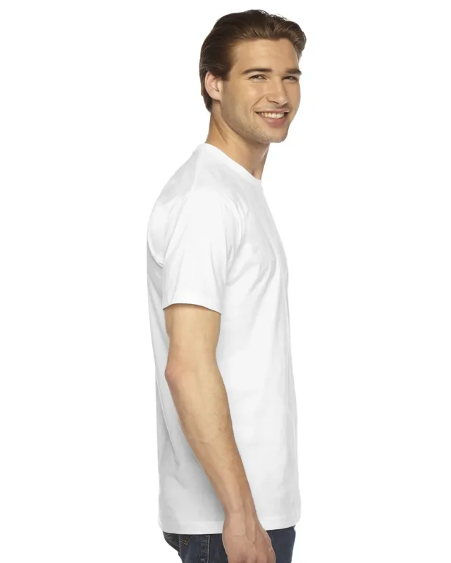 American Apparel Unisex Fine Jersey Short-Sleeve T-Shirt — view 3