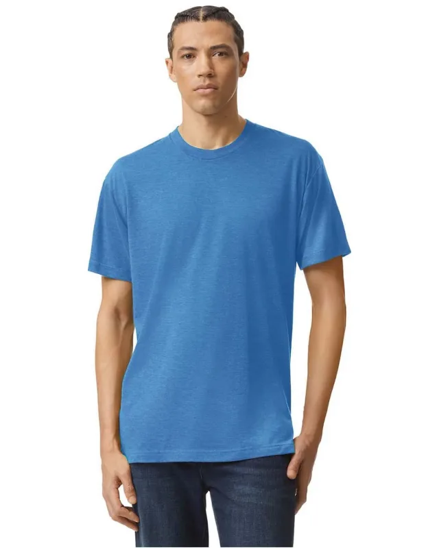 American Apparel Unisex Triblend Short-Sleeve Track T-Shirt — view 2