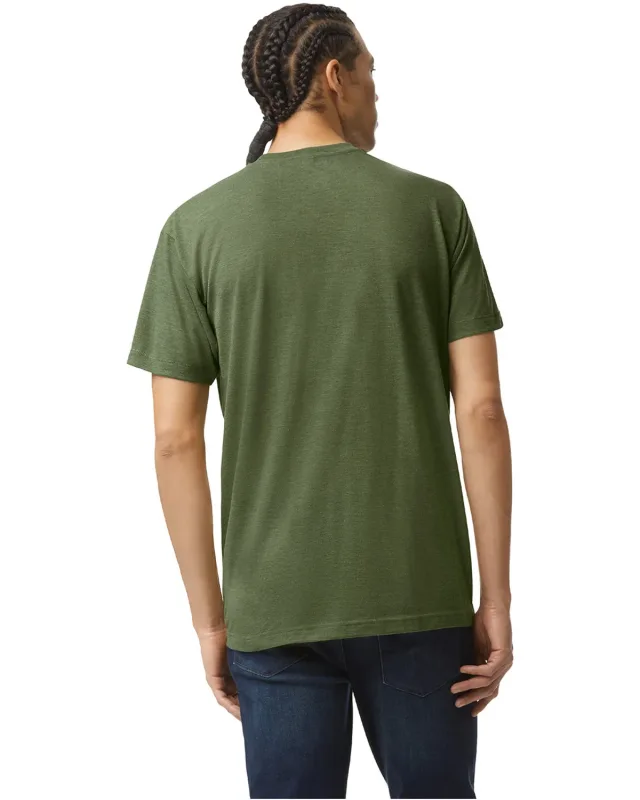 American Apparel Unisex Triblend Short-Sleeve Track T-Shirt — view 22