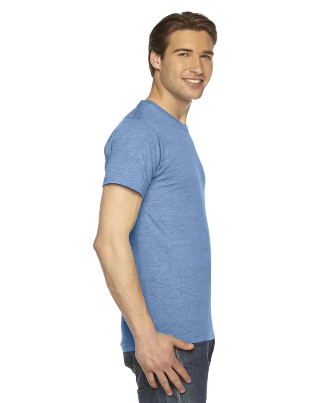 American Apparel Unisex Triblend Short-Sleeve Track T-Shirt — view 3