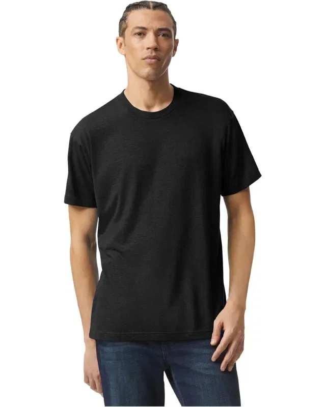 American Apparel Unisex Triblend Short-Sleeve Track T-Shirt — view 5