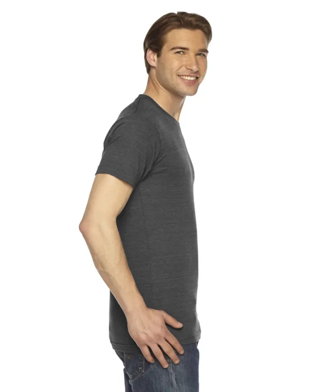 American Apparel Unisex Triblend Short-Sleeve Track T-Shirt — view 6