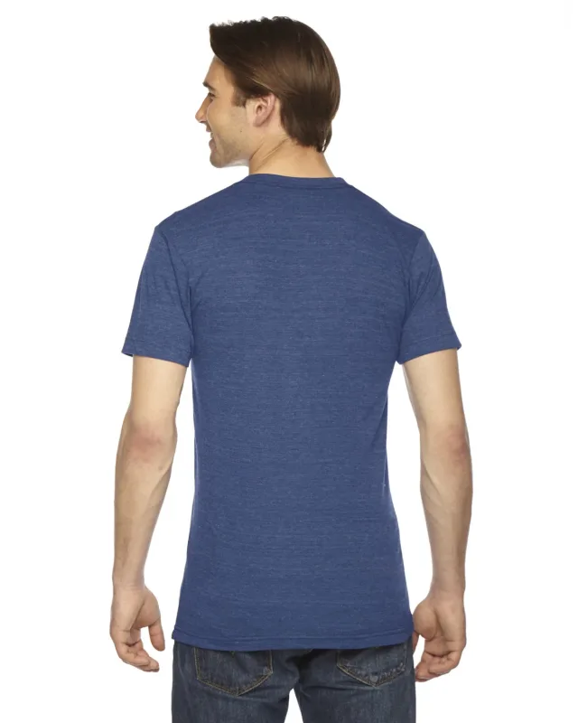 American Apparel Unisex Triblend Short-Sleeve Track T-Shirt — view 7