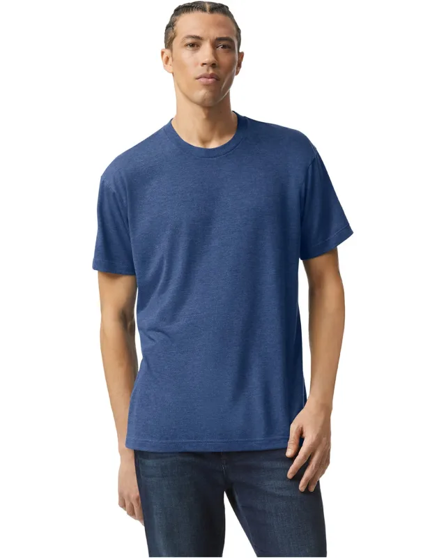 American Apparel Unisex Triblend Short-Sleeve Track T-Shirt — view 8