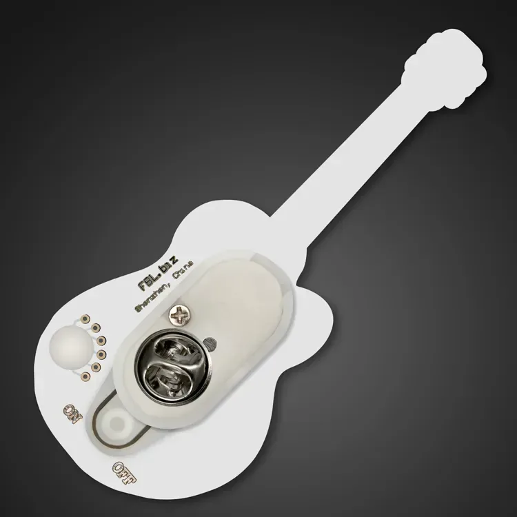 American Flag Guitar Light Up Pin — view 3