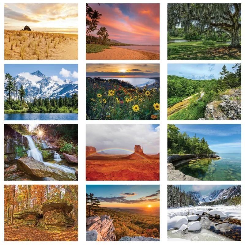 American Scenic Wall Calendar: 2025 Stapled — view 3