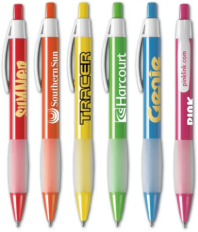 Amigo Grip Pen™ - Promotional Retractable Ballpoint with Soft Grip and Easy-Glide™ Ink.