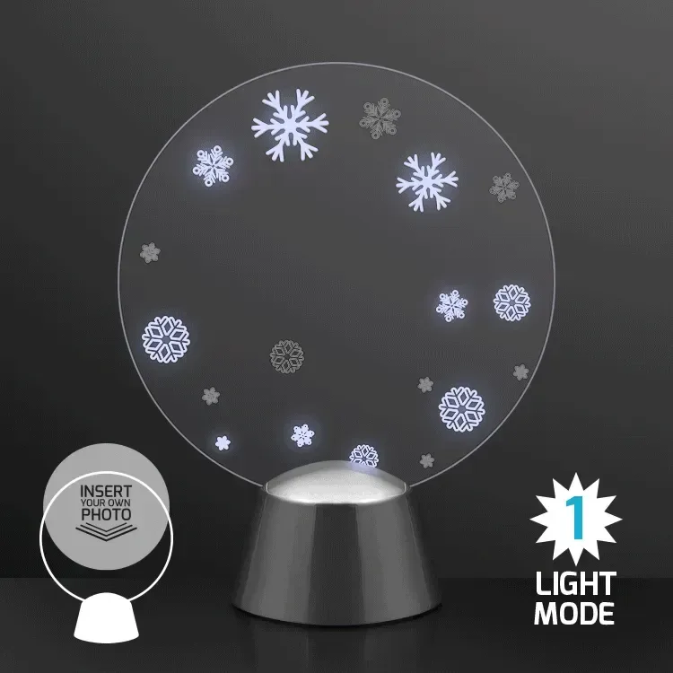Animated LED Snowflakes Picture Frame — view 2