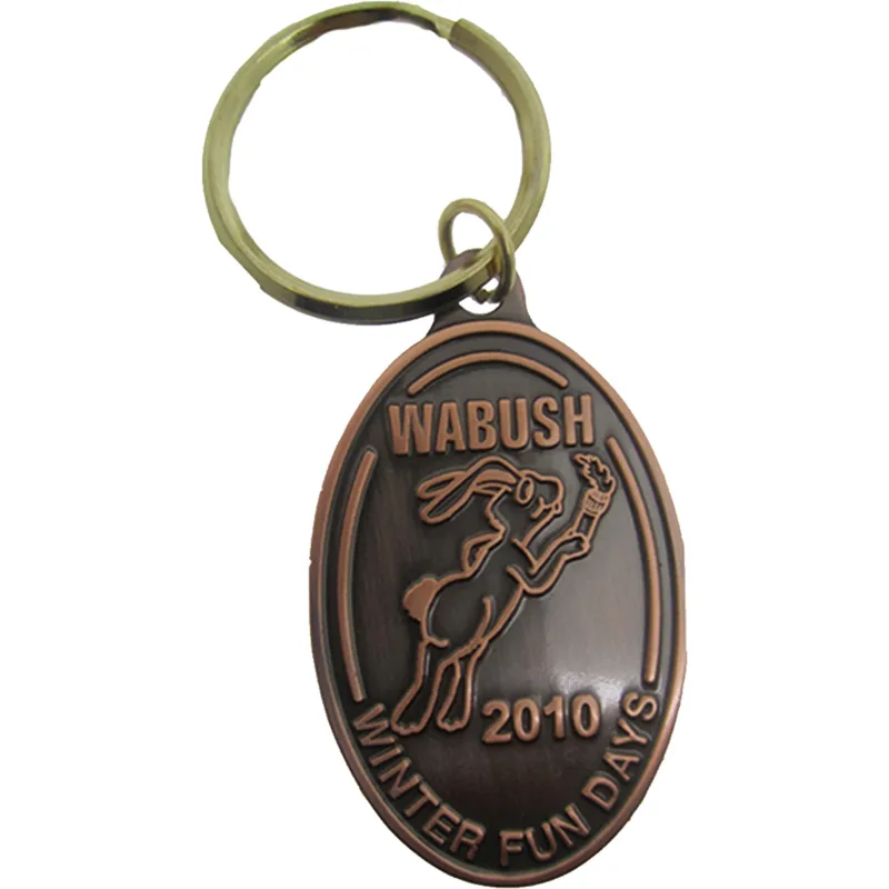 Antiqued Diestruck Keychains — view 3