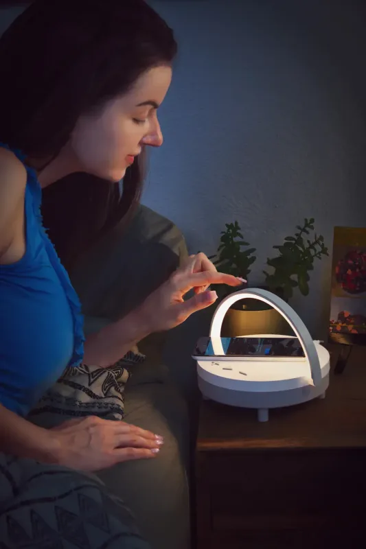 Custom Archway Speaker+Charger - Wireless, Touch Light, 5W Qi Charging — view 6