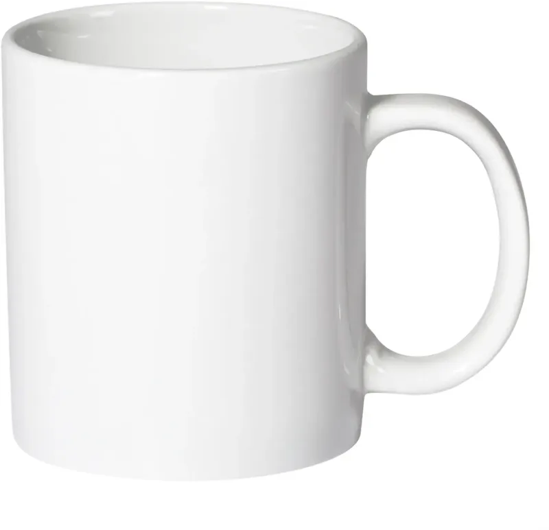 11oz Custom Porcelain Continental-Style Coffee Mug — view 2