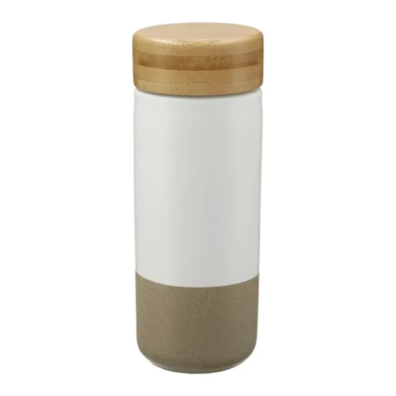 Custom Arlo Ceramic Tumbler with Bamboo Lid - 11oz — view 13