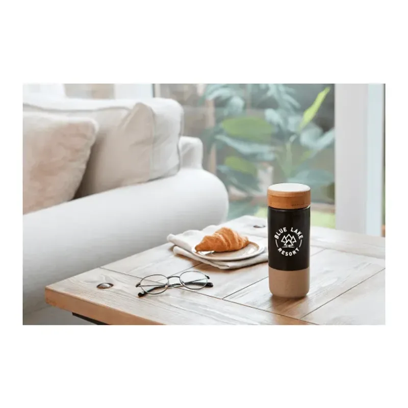 Custom Arlo Ceramic Tumbler with Bamboo Lid - 11oz — view 9