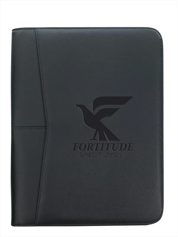 Custom Arrow Zippered Padfolio — view 2