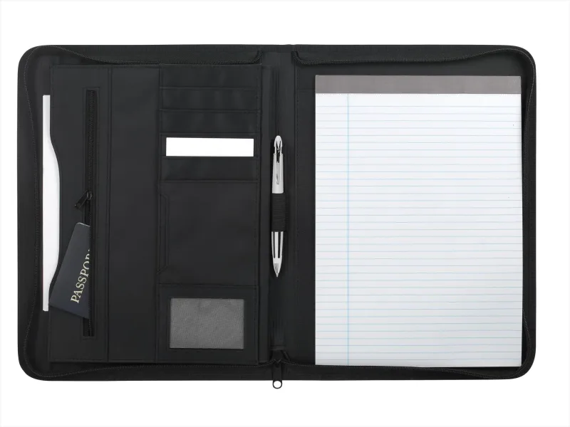 Custom Arrow Zippered Padfolio — view 3