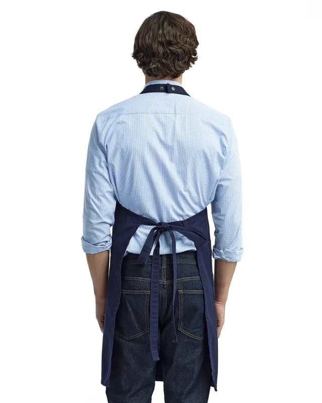 Artisan Collection by Reprime Unisex Cotton Chino Bib Apron — view 13