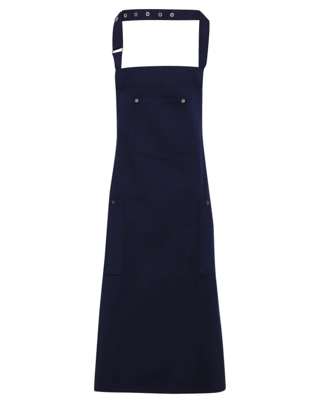 Artisan Collection by Reprime Unisex Cotton Chino Bib Apron — view 15