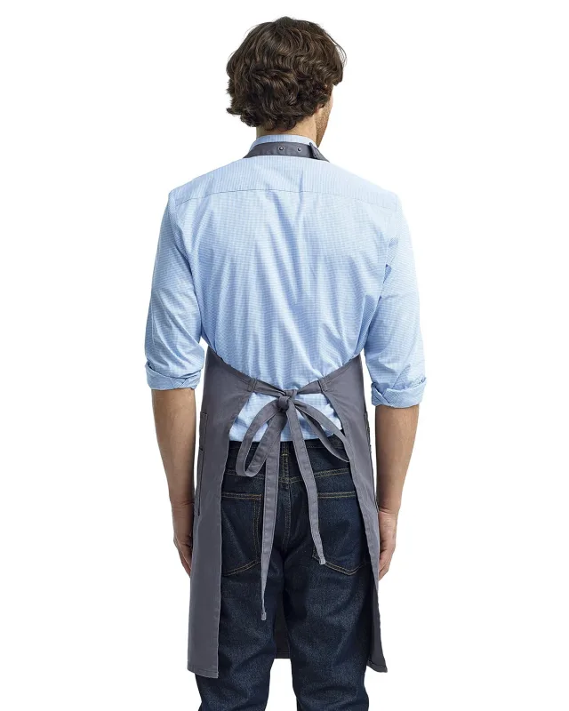 Artisan Collection by Reprime Unisex Cotton Chino Bib Apron — view 5
