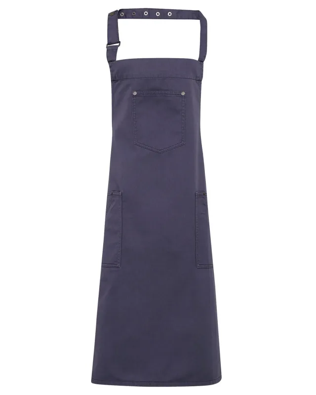 Artisan Collection by Reprime Unisex Cotton Chino Bib Apron — view 7