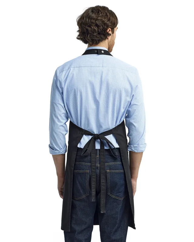 Artisan Collection by Reprime Unisex Cotton Chino Bib Apron — view 9
