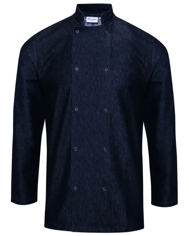 Artisan Collection by Reprime Unisex Denim Chef's Jacket — view 11