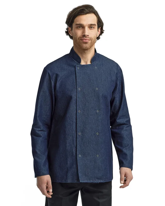 Artisan Collection by Reprime Unisex Denim Chef's Jacket — view 14