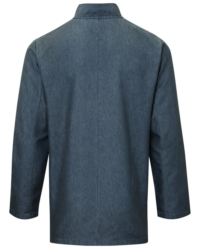 Artisan Collection by Reprime Unisex Denim Chef's Jacket — view 3