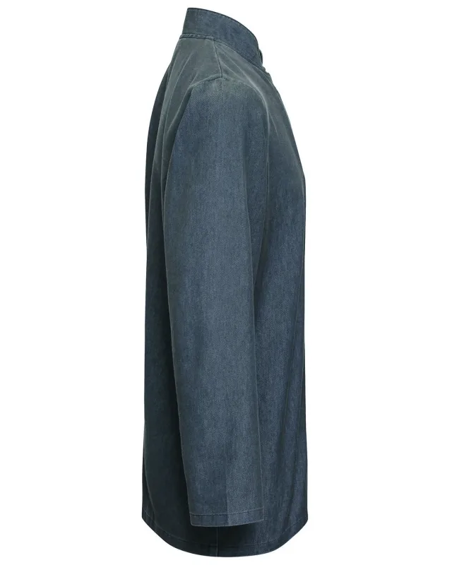 Artisan Collection by Reprime Unisex Denim Chef's Jacket — view 4