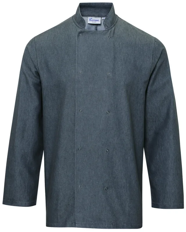 Artisan Collection by Reprime Unisex Denim Chef's Jacket — view 5