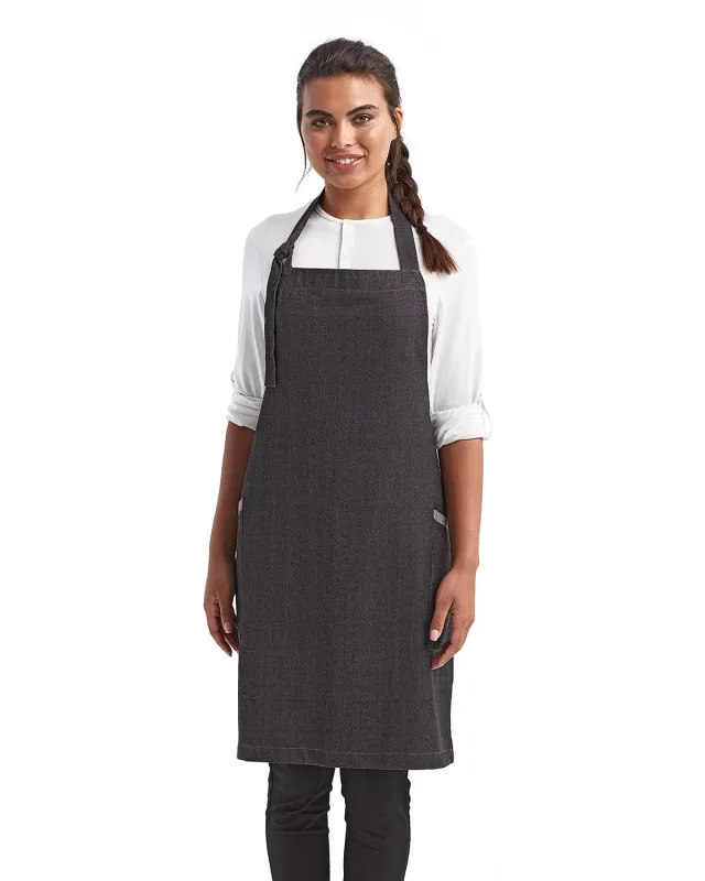 Artisan Collection by Reprime Unisex Regenerate Recycled Bib Apron — view 10