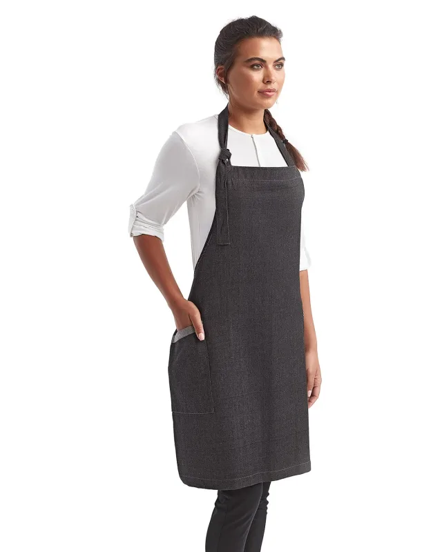 Artisan Collection by Reprime Unisex Regenerate Recycled Bib Apron — view 11