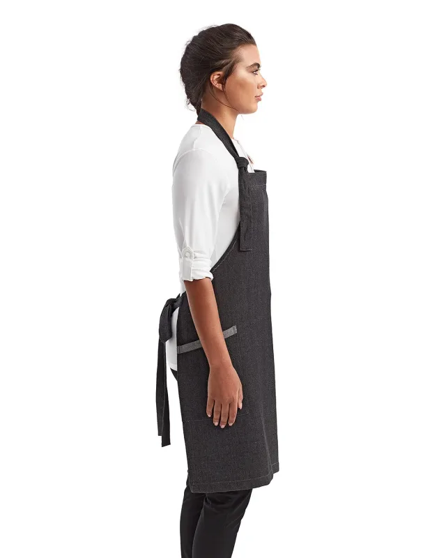 Artisan Collection by Reprime Unisex Regenerate Recycled Bib Apron — view 12