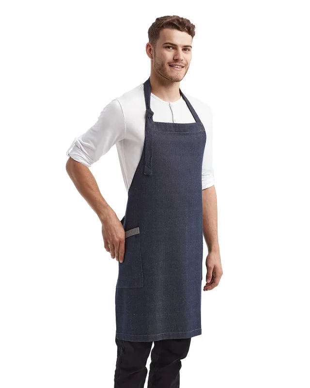 Artisan Collection by Reprime Unisex Regenerate Recycled Bib Apron — view 15