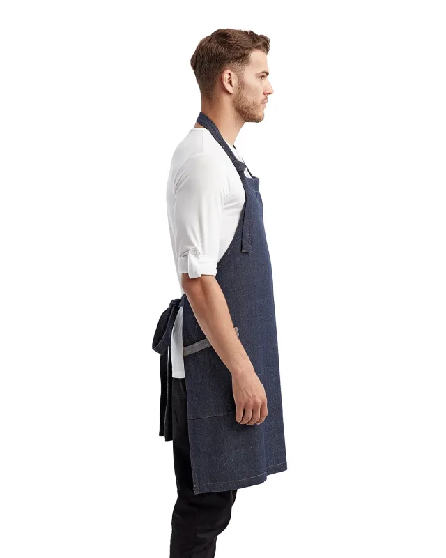 Artisan Collection by Reprime Unisex Regenerate Recycled Bib Apron — view 16