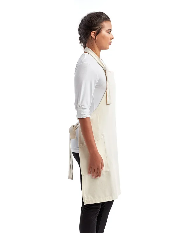 Artisan Collection by Reprime Unisex Regenerate Recycled Bib Apron — view 4
