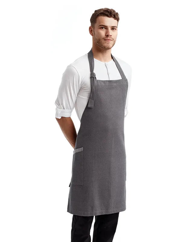 Artisan Collection by Reprime Unisex Regenerate Recycled Bib Apron — view 7