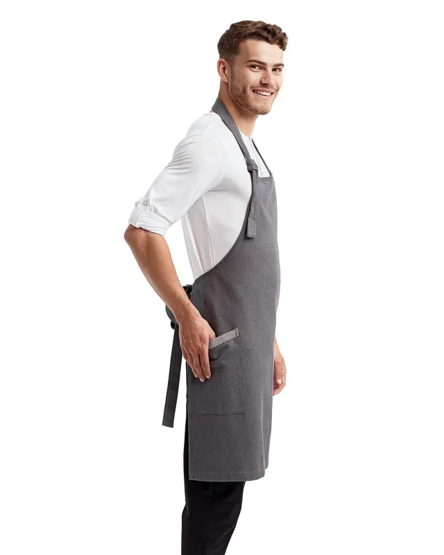 Artisan Collection by Reprime Unisex Regenerate Recycled Bib Apron — view 8