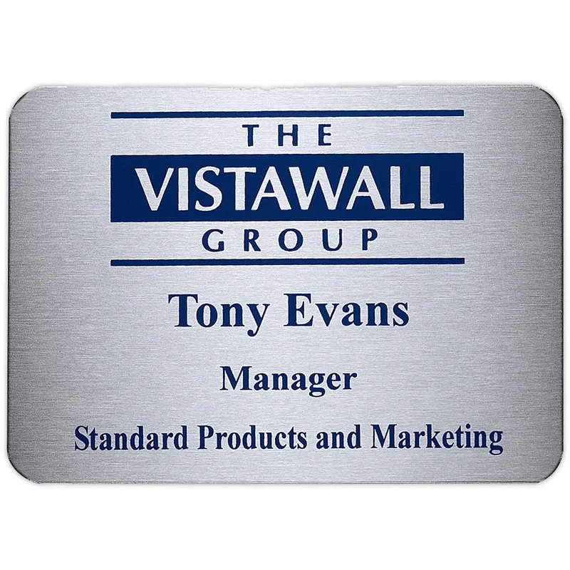 Aspen Name Badge (Custom sized between 6 and 9 sq. in.)