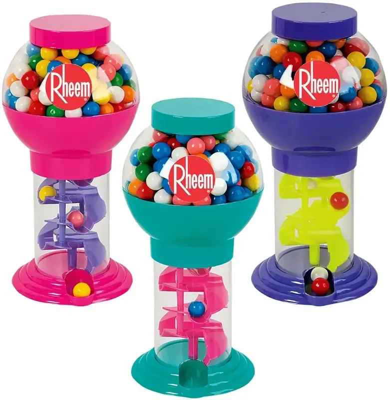 Assorted Color Spiral Gumball Machine - 9 3/4"