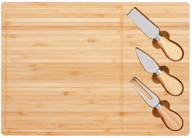 Bamboo Cheese Board Knife Set — view 2
