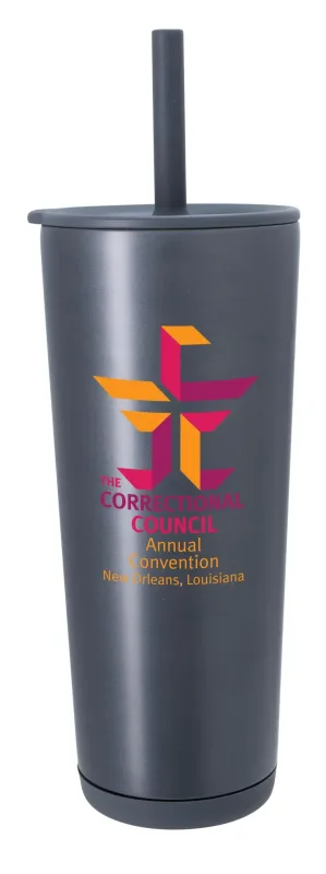 Astrid Recycled Vacuum Tumbler - 24 oz. — view 2