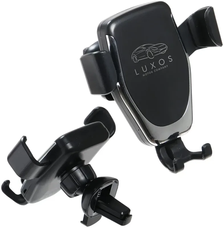 Custom 10W Wireless Car Charger and Phone Holder — view 3