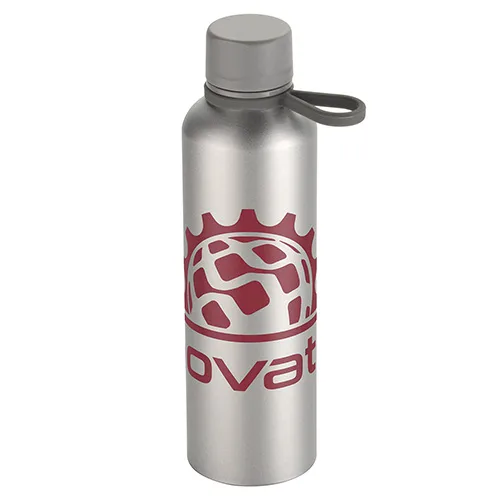 Avento 25 oz Recycled Aluminum Bottle with Silicone Loop — view 2