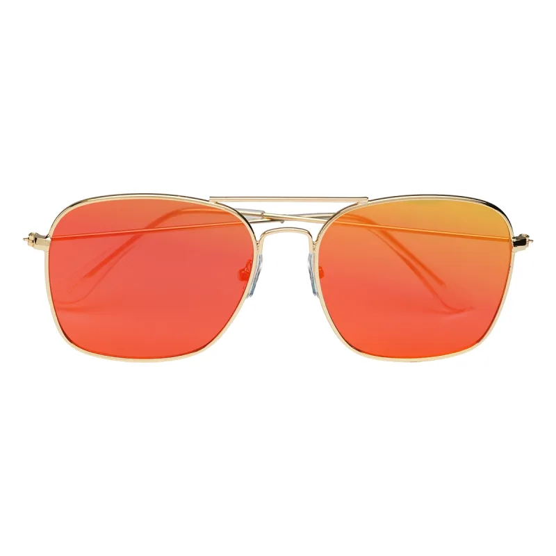 Aviator Sunglasses With Mirrored Lenses — view 13