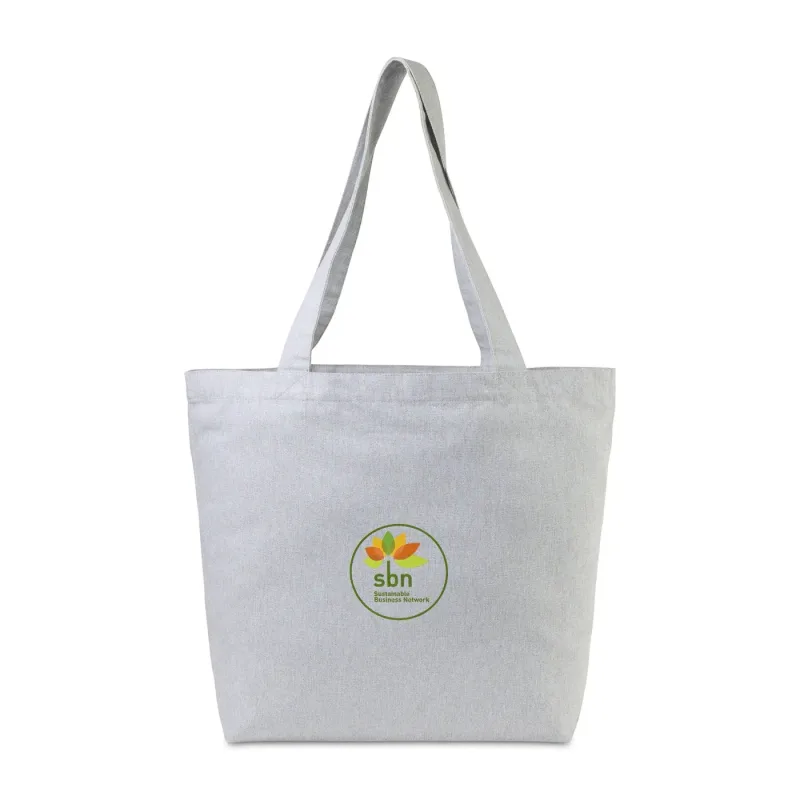 AWARE™ Recycled Cotton Shopper Tote Bag with Interior Zip Pocket — view 6