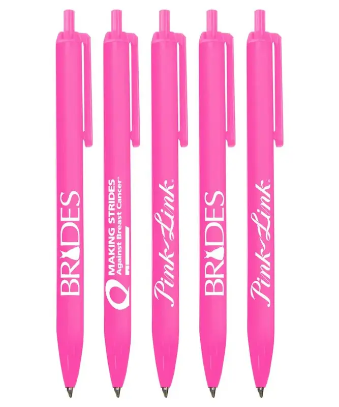 Awareness Pink Click-A-Stick II Pen - Barrel Design