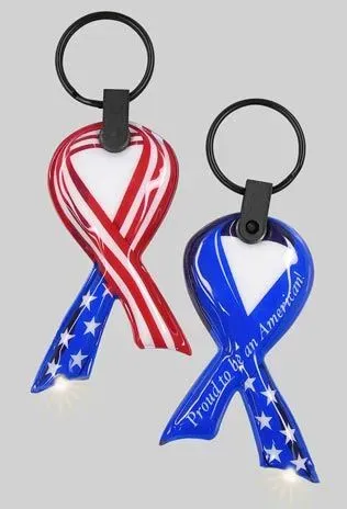 Awareness Ribbon Color-A-Shape Keyring Light